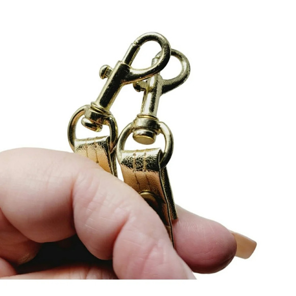 Gold Metallic Bejeweled Mini Box Crossbody Bag - Picture 7 of 10